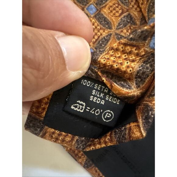 VINTAGE Ermenegildo Zegna Tie 100% Silk ITALY Made Necktie Business Formal Retro - Picture 7 of 9